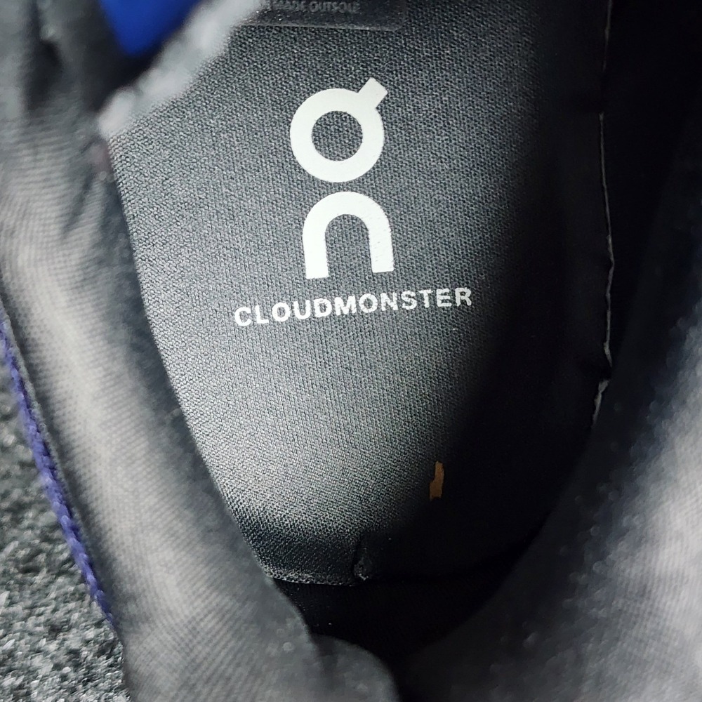 On Cloudmonster Womens Running Shoes Navy Blue Helion CloudTec 61.99026 Size 9.5 - Picture 7 of 8